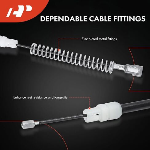 A-Premium Rear Driver Side Parking Brake Cable Assembly Compatible with Chevrolet & GMC Models: Silverado 3500, Silverado 3500 Classic, Silverado 3500 HD, Sierra 3500, Sierra 3500 Classic in Saudi Arabia