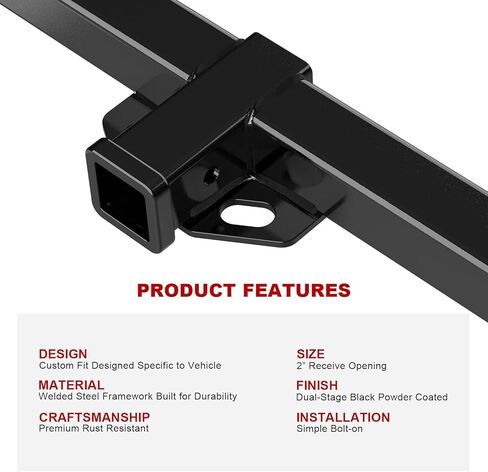 APS Rear Towing Hitch Receiver, Class 3 Trailer Hitch Compatible with Honda Odyssey 1999-2017 in Saudi Arabia