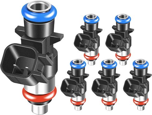 6Pcs Fuel Injectors 5281427AA 8 Holes Compatible with Jeep Grand Cherokee 2018-2024 Wrangler 2018-2023 Ram 1500 2019-2022 for Dodge Durango 2018-2024 Chrysler Pacifica 2017-2024 3.6L Set of 6 in Saudi Arabia