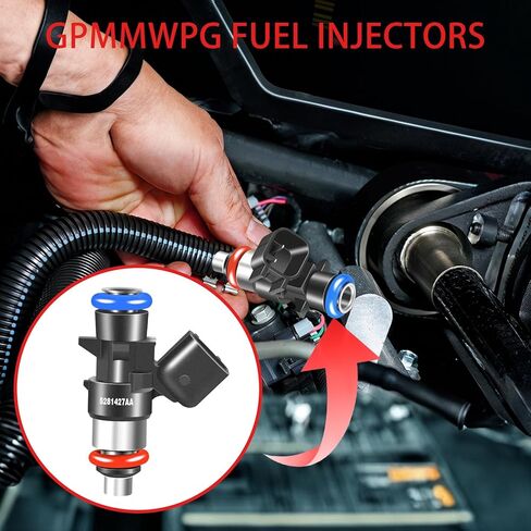 6Pcs Fuel Injectors 5281427AA 8 Holes Compatible with Jeep Grand Cherokee 2018-2024 Wrangler 2018-2023 Ram 1500 2019-2022 for Dodge Durango 2018-2024 Chrysler Pacifica 2017-2024 3.6L Set of 6 in Saudi Arabia