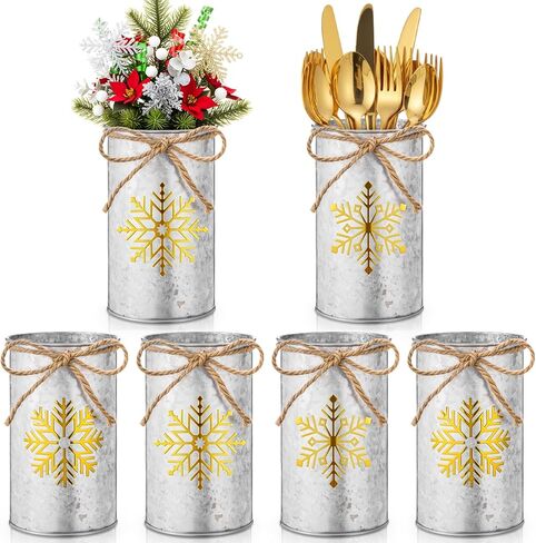 Domensi 3 Pcs St. Patrick's Day Vases Decor Green Shamrock Table Centerpieces Irish Galvanized Metal Vase for Flowers Utensil Holder Mason Jar Bucket for Kitchen Home St Patricks Day Party Decorations in Saudi Arabia