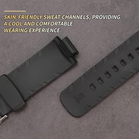 حزام ساعة بديل من الراتنج/حزام الساعة لـ Casio G-300-2A G-300-3A G-300-4A G-301B-1A G-301BR-1A G-306X-1A G-350-2A G-350-5A in Kuwait