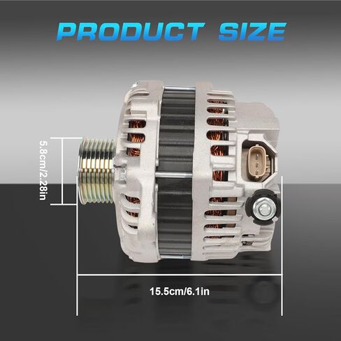 7-Groove Alternator 12V Fits for V6 3.5L 2013-2017 Pathfinder 2015-2017 Murano 2014-2016 QX60 2013 JX35 L4 2.5L 2013 Replace 23100-3JA1A 11538N in Saudi Arabia