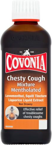 Covonia Chesty Cough Mixture Syrup - Mentholated 150ml in Saudi Arabia