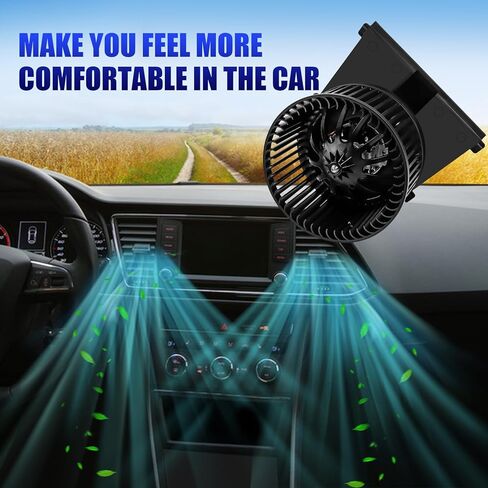 Front AC Heater Blower Motor with Fan for VW Volkswagen Beetle Golf Jetta Audi TT 1999 2000 2001 2002 2003 2004 2005 2006 2007 2008 2009 2010 Replaces 700158 in Saudi Arabia