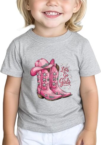 كاوبوي قميص طفل صبي أطفال ليتل راعية البقر عصر الغربية طفل الفتيان الملابس إلكتروني قصيرة الأكمام تي شيرت ملابس علوية من القطن المحملة 2T-8Y in Kuwait