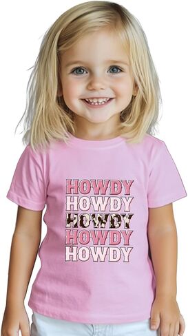 كاوبوي قميص طفل صبي أطفال ليتل راعية البقر عصر الغربية طفل الفتيان ملابس قصيرة الأكمام تي شيرت ملابس علوية من القطن المحملة 2-8 سنوات in Kuwait