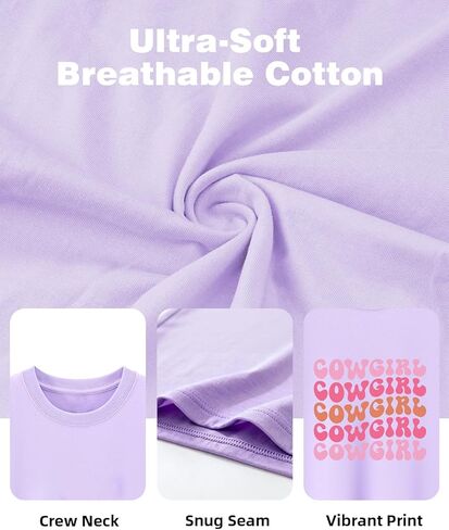 كاوبوي قميص طفل صبي أطفال ليتل راعية البقر عصر الغربية طفل الفتيان ملابس قصيرة الأكمام تي شيرت ملابس علوية من القطن المحملة 2-8 سنوات in Kuwait