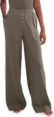 Pact Womens Dream Rib Wide Leg Lounge Pants in Saudi Arabia