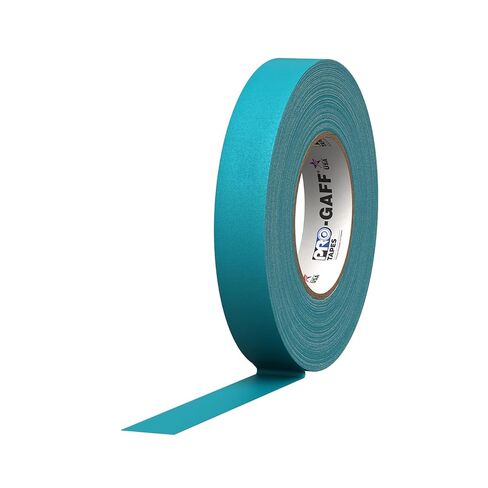 1" Width ProTapes Pro Gaff Premium Matte Cloth Gaffer's Tape With Rubber Adhesive, 11 mils Thick, 55 yds Length, Teal (Pack of 1) in Kuwait