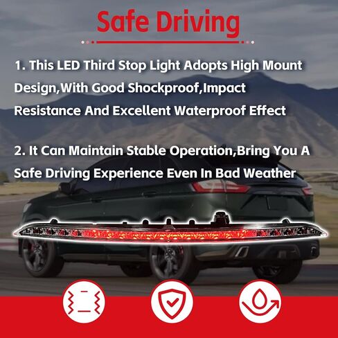 923-133 ضوء توقف عالي متوافق مع 2015-2024 Ford Edge LED مجموعة ضوء الفرامل الثالثة استبدال FT4Z13A613A ضوء الفرامل الثالث in Saudi Arabia