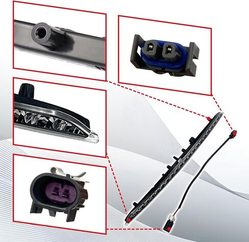 923-133 ضوء توقف عالي متوافق مع 2015-2024 Ford Edge LED مجموعة ضوء الفرامل الثالثة استبدال FT4Z13A613A ضوء الفرامل الثالث in Saudi Arabia