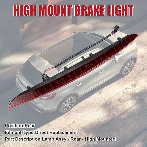 3rd Third Brake Light 923-302 For Lincoln MKX 2016 2017 2018 Nautilus 2019 2020 Center High Mount Stop Light Replaces FA1Z13A613AB in Saudi Arabia