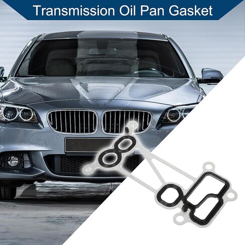 No.11428513448 Transmission Oil Pan Gasket for BMW E90 E92 F01 F02 E70 X5 X6/Engine Oil Filter Housing Gasket/Durable/1 Pcs/Black,Silver Tone in Saudi Arabia