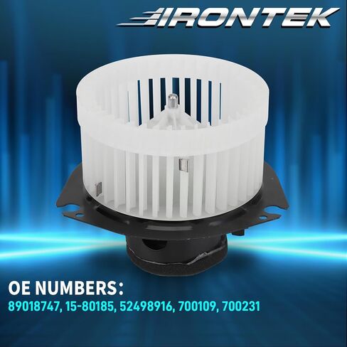 IRONTEK 700109 HVAC Blower Motor with Fan Cage Fit for Buick Rainier 2004-2007, for Chevy Trailblazer 2002-2005, for GMC Envoy 2002-2009, for Olds Bravada 2002-2004, for Saab 9-7x 2005-2007, 15-80185 in Saudi Arabia