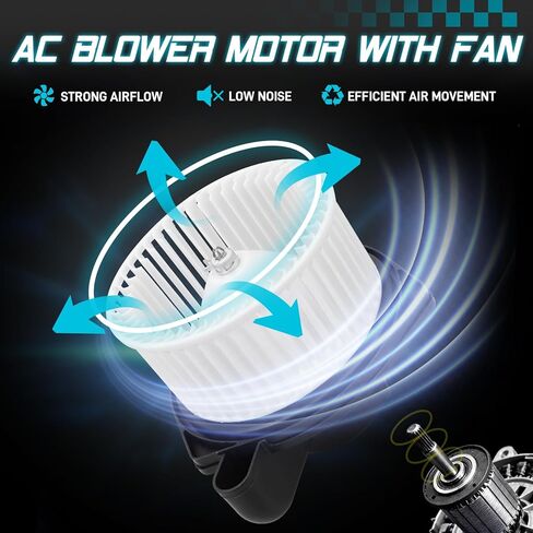 IRONTEK 700109 HVAC Blower Motor with Fan Cage Fit for Buick Rainier 2004-2007, for Chevy Trailblazer 2002-2005, for GMC Envoy 2002-2009, for Olds Bravada 2002-2004, for Saab 9-7x 2005-2007, 15-80185 in Saudi Arabia