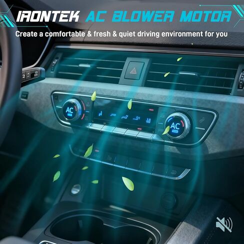 IRONTEK 700109 HVAC Blower Motor with Fan Cage Fit for Buick Rainier 2004-2007, for Chevy Trailblazer 2002-2005, for GMC Envoy 2002-2009, for Olds Bravada 2002-2004, for Saab 9-7x 2005-2007, 15-80185 in Saudi Arabia