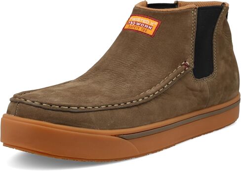 Twisted X Men's Nano Composite Toe Slip On Kicks Work Shoes, Shitake, 10 M in Saudi Arabia