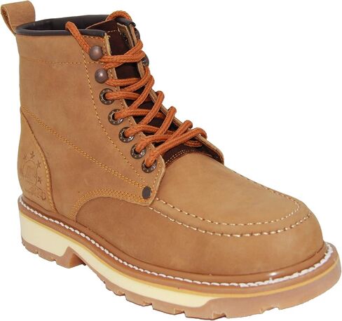 Western Shops Mens Workboot, 6" Soft Toe Leather Construction Workboots For Men in Saudi Arabia