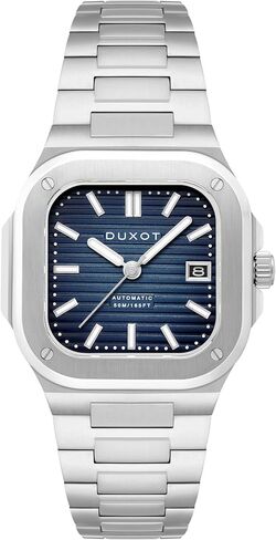 Men's 42mm Quadrata Automatic Watch with Solid Stainless Steel Bracelet DX-2073 in Saudi Arabia