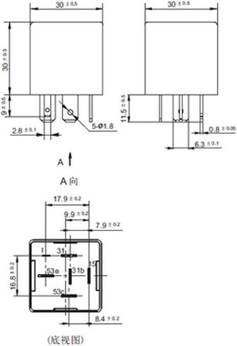 1PCS Automobile Wiper Intermittent Controller Relay VD-YJK203 6 Plug 20A 12VDC in Saudi Arabia