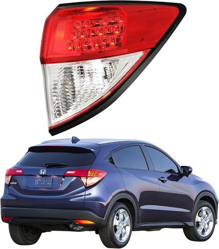 مجموعة مصابيح الذيل الجانبية للركاب متوافقة مع 2016 2017 2018 2019 2020 2021 2022 Honda HRV، الضوء الخلفي الأيمن، استبدال المصباح الخلفي الخارجي 33502T7SA01 33502T7WA31 HO2805109 HO2805119 in Saudi Arabia