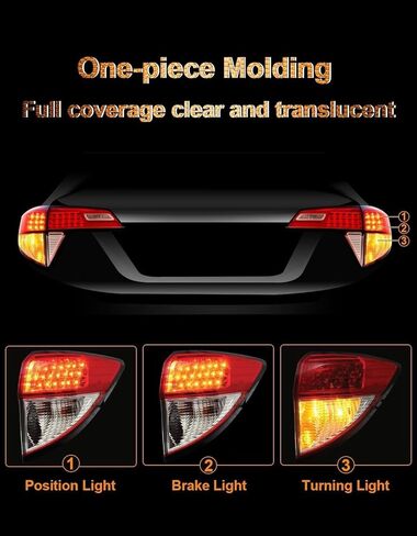 مجموعة مصابيح الذيل الجانبية للركاب متوافقة مع 2016 2017 2018 2019 2020 2021 2022 Honda HRV، الضوء الخلفي الأيمن، استبدال المصباح الخلفي الخارجي 33502T7SA01 33502T7WA31 HO2805109 HO2805119 in Saudi Arabia
