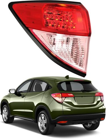 مجموعة مصابيح الذيل الجانبية للركاب متوافقة مع 2016 2017 2018 2019 2020 2021 2022 Honda HRV، الضوء الخلفي الأيمن، استبدال المصباح الخلفي الخارجي 33502T7SA01 33502T7WA31 HO2805109 HO2805119 in Saudi Arabia