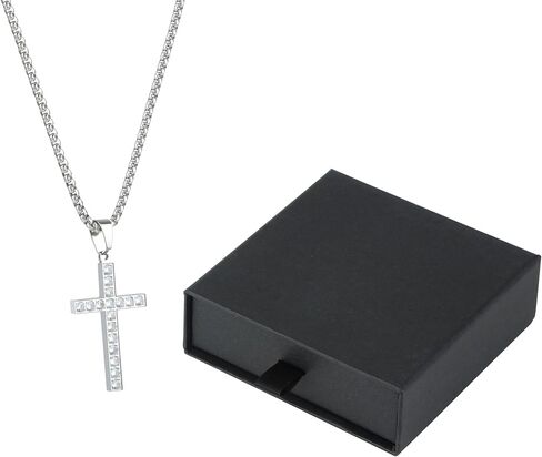 Cavalcade الصليب قلادة لسيارة مرآة الرؤية الخلفية ديكور السيارات الإيمان تميمة حجر الراين زخرفة دينية هدية المسيحية in Kuwait