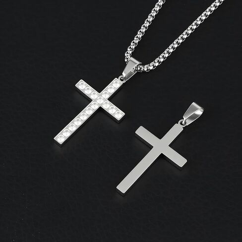 Cavalcade الصليب قلادة لسيارة مرآة الرؤية الخلفية ديكور السيارات الإيمان تميمة حجر الراين زخرفة دينية هدية المسيحية in Kuwait