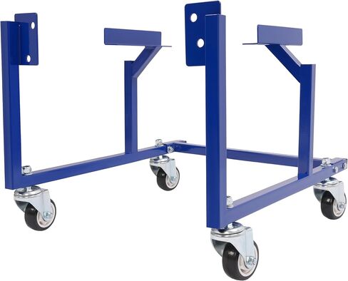 Engine Cradle Stand w/Wheels Compatible with Ford Small Block 1000 LBS Steel Powder Coated - Dark Blue in Saudi Arabia