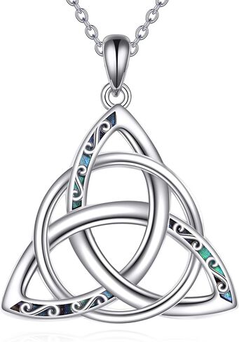 YAFEINI Celtic Knot Necklace Sterling Silver Witches Knot Pendant Necklace Irish Jewelry Gifts For Women in Saudi Arabia