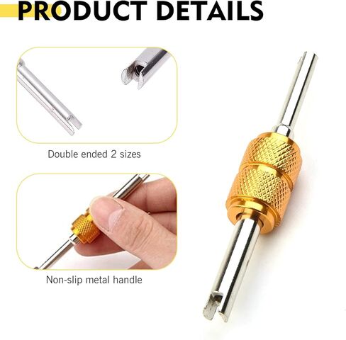 طقم أساسي لصمام تكييف الهواء مكون من 16 قطعة، مجموعة صمامات التيار المتردد R134A وغطاء الختم، طقم إصلاح منفذ خدمة تكييف الهواء العالمي، للسيارات والشاحنات وسيارات الدفع الرباعي (أسود) in Kuwait