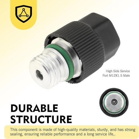 طقم أساسي لصمام تكييف الهواء مكون من 16 قطعة، مجموعة صمامات التيار المتردد R134A وغطاء الختم، طقم إصلاح منفذ خدمة تكييف الهواء العالمي، للسيارات والشاحنات وسيارات الدفع الرباعي (أسود) in Kuwait