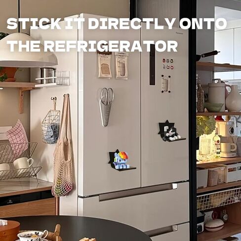 أرفف أكريليك للجدار - أرفف عائمة صغيرة مع شاشة مغناطيسية لشخصيات ليغو وفانكو بوب وأنيمي - منظم شفاف للحمام أو غرفة النوم أو غرفة المعيشة أو المطبخ (5 عبوات سوداء) in Kuwait