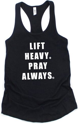 Lift Heavy Pray Often Christian Workout Tank Top for Women in Kuwait