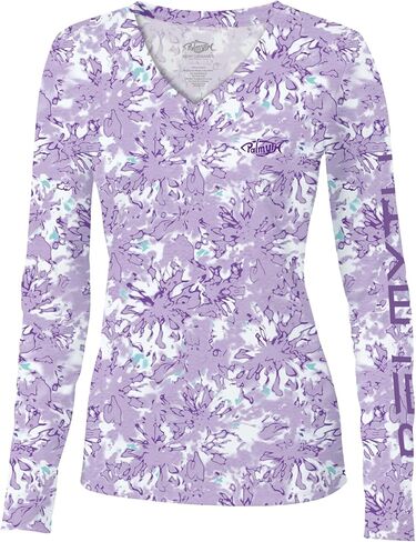 Palmyth Womens Fishing Shirt Long Sleeve V Neck UPF 50+ Sun Protection Quick-Dry with Thumb Holes in Kuwait