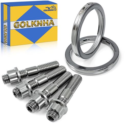 Titanium Stud Bolt Gaskets Kit Compatible with Commander 800 800R 1000 1000R, Outlander 400 450 500 570 650 800(R), Renegade 500 570, Defender Maverick in Saudi Arabia
