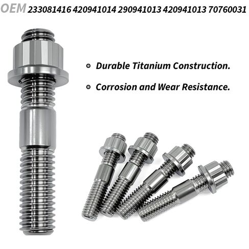 Titanium Stud Bolt Gaskets Kit Compatible with Commander 800 800R 1000 1000R, Outlander 400 450 500 570 650 800(R), Renegade 500 570, Defender Maverick in Saudi Arabia