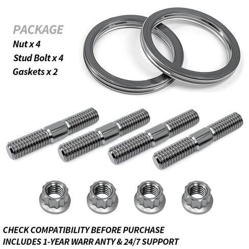 Titanium Stud Bolt Gaskets Kit Compatible with Commander 800 800R 1000 1000R, Outlander 400 450 500 570 650 800(R), Renegade 500 570, Defender Maverick in Saudi Arabia