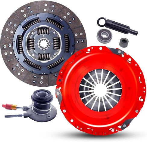 Clutch With Slave Kit Stage 2 compatible with Sierra Yukon Silverado Tahoe Base LS LT SL SLT SLE Extended Cab Pickup 1999-2000 5.3L 4.8L V8 GAS OHV Naturally Aspirated (04-181RRS) in Saudi Arabia