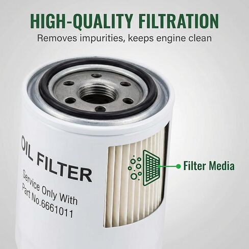 فلتر زيت المحرك 6661011 متوافق مع لوادر Bobcat 653 751. بديل لـ Baldwin B7167 CARQUEST 96421 Fleetguard LF3624 HASTINGS LF648 Sofima S3293R UFI 2329300 in Kuwait