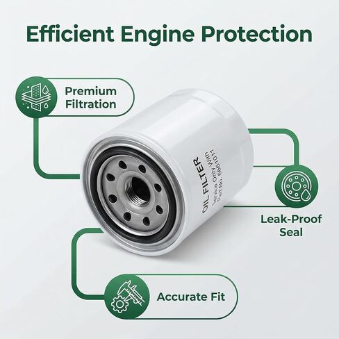 فلتر زيت المحرك 6661011 متوافق مع لوادر Bobcat 653 751. بديل لـ Baldwin B7167 CARQUEST 96421 Fleetguard LF3624 HASTINGS LF648 Sofima S3293R UFI 2329300 in Kuwait