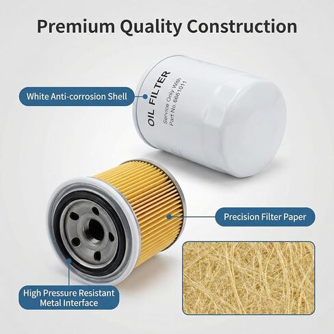 فلتر زيت المحرك 6661011 متوافق مع لوادر Bobcat 653 751. بديل لـ Baldwin B7167 CARQUEST 96421 Fleetguard LF3624 HASTINGS LF648 Sofima S3293R UFI 2329300 in Kuwait