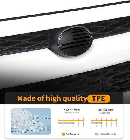 for Toyota Series Black Front Grill Emblem Badge Logo Overlay Cover Trim, 6×4.2 inches Fit for Toyota 4Runner/Camry/RAV4/Corolla/Tacoma/Highlander Grill Emblem Decoration in Saudi Arabia