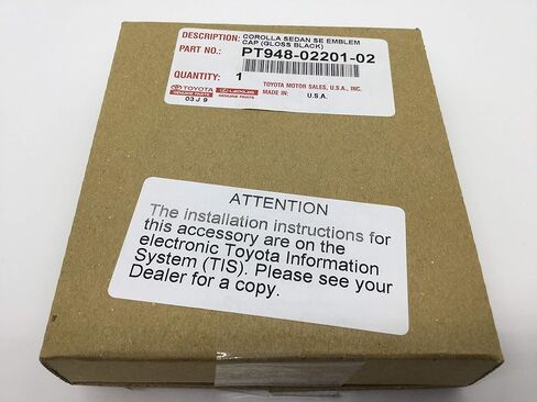 Genuine Toyota 2020 & Newer Corolla SE Sedan Gloss Black Emblem Overlays PT948-02201-02 in Kuwait