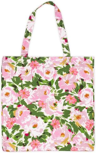 Kate Spade New York Cute Canvas Tote Bag for Women, Canvas Beach Bag, Book Tote with Pocket, Safari Floral in Saudi Arabia