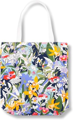 Kate Spade New York Cute Canvas Tote Bag for Women, Canvas Beach Bag, Book Tote with Pocket, Safari Floral in Saudi Arabia