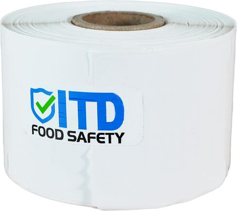 2" x 2" Premium Peel Adhesive - White Direct Thermal Food Safety Labels - 500 Labels/Roll LB-0903 (32 Rolls/Box, 1, Count) in Saudi Arabia