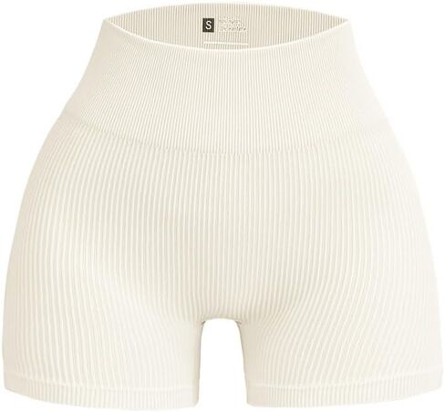 Women's Tummy Control Biker Shorts High Waist Athletic Workout Running Gym Yoga Shorts in Saudi Arabia
